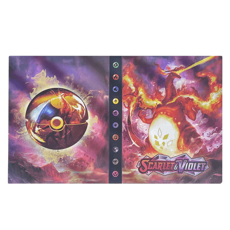Secure card protection: 240-card collector album binder for gaming cards.