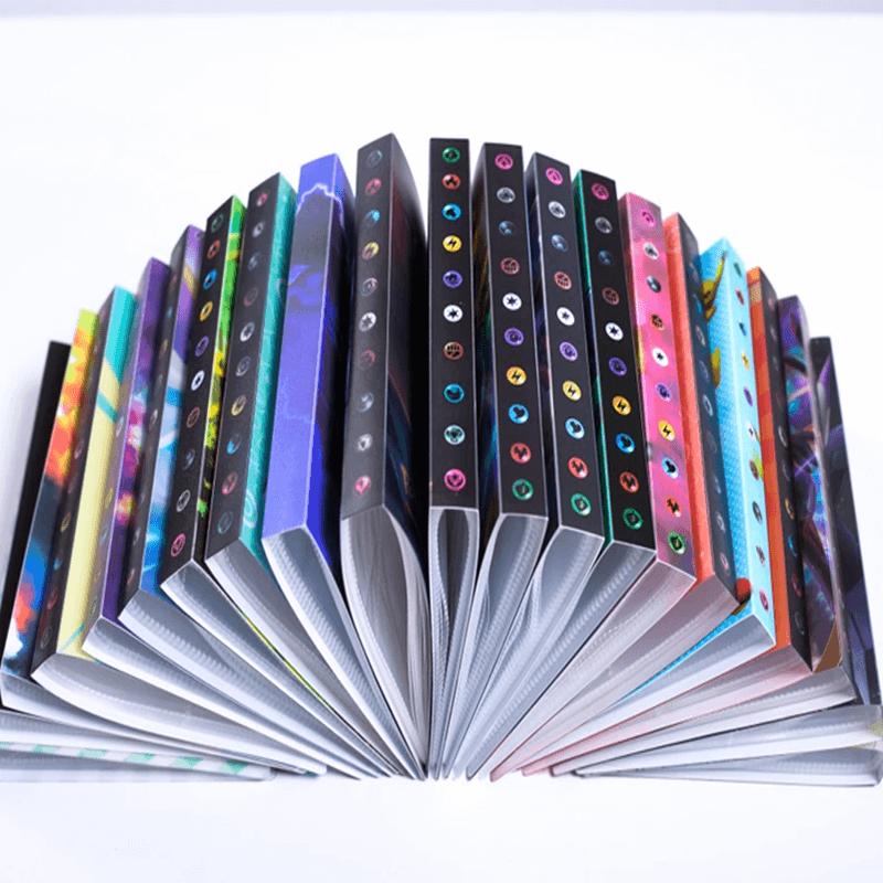 Durable trading card binder, holds 240 collectible cards for protection & organization.