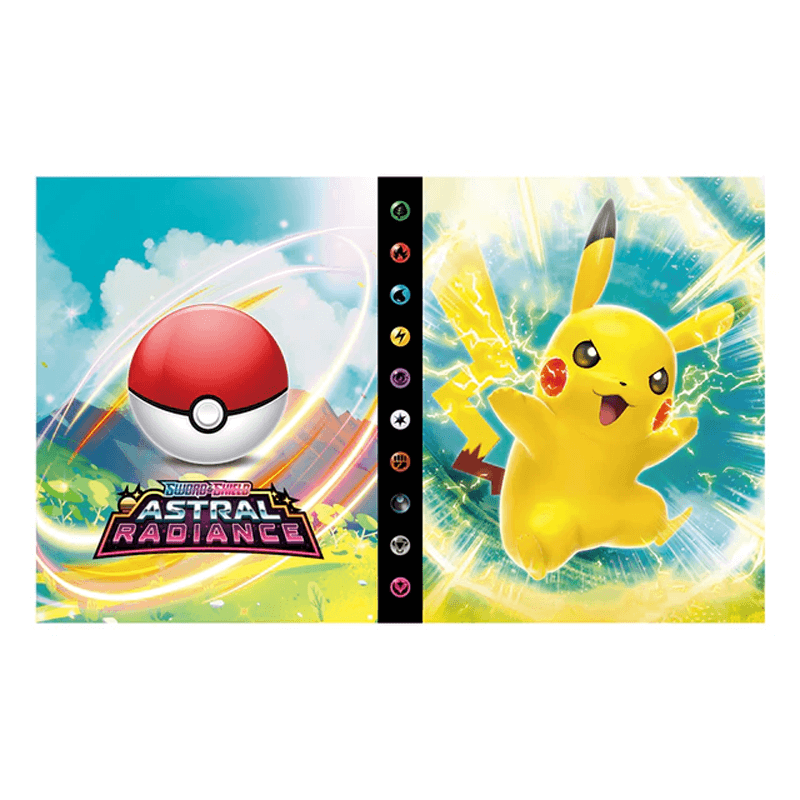 Collectible card storage binder, fitting 240 standard size trading cards.