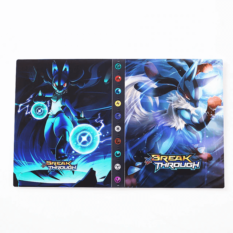 Card organization system: 240-card capacity collector album for sleeves.