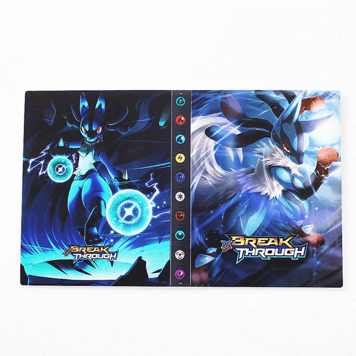 Card organization system: 240-card capacity collector album for sleeves.
