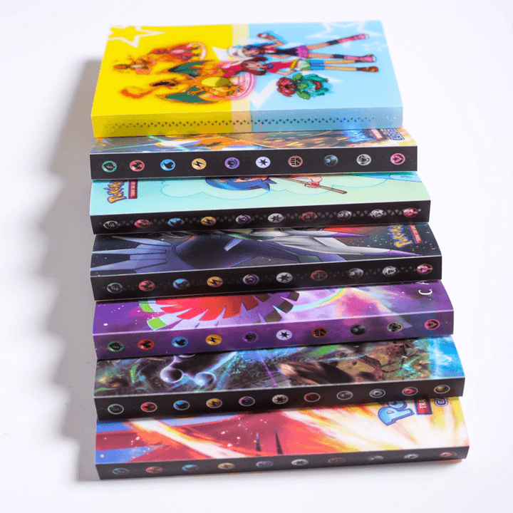 Compact card album binder for 240 cards, ideal for collectible card display & protection.