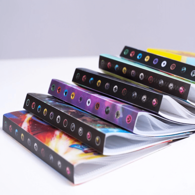 High-capacity card storage binder, designed for 240 trading & gaming collectible cards.