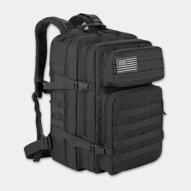 Unisex 30L survival backpack for hiking & outdoor adventure. Durable, water-resistant camping gear.