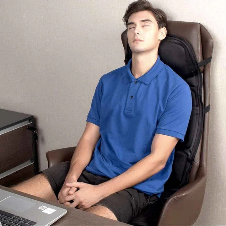 Ergonomic unisex massage chair pad with heat for ultimate comfort, stress relief, and wellness at home.