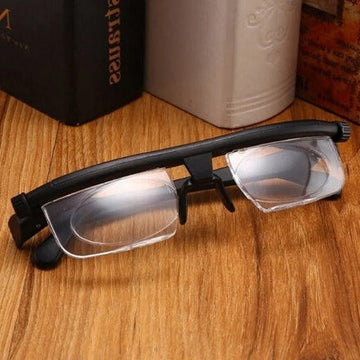 Adjustable focus eyewear for crystal clear reading & distance vision. Unisex, lightweight.