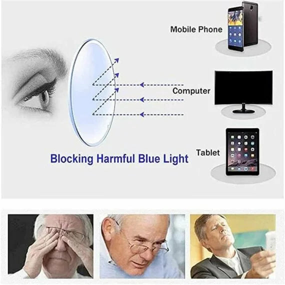 Lightweight adjustable focus glasses, perfect unisex eyewear for reading, distance, & daily use.