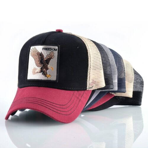 Baseball cap: unisex, adjustable, freedom eagle design. Perfect for sun protection, outdoor gear, & active wear.