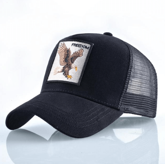 Stylish unisex adjustable baseball cap with eagle design. Perfect casual headwear for sun protection & outdoor style.