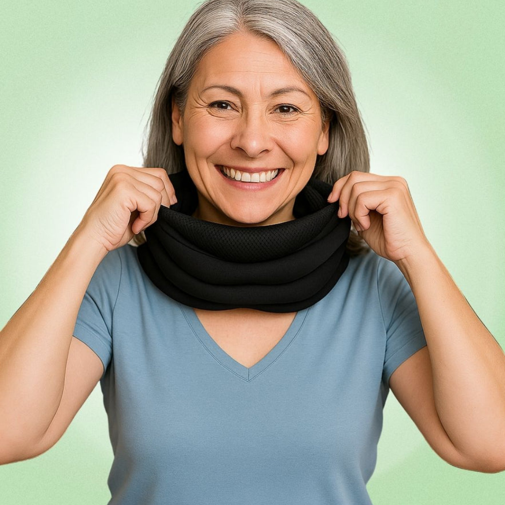 Therapeutic unisex neck support collar for posture aid, offering adjustable comfort and pain relief for all-day wear.