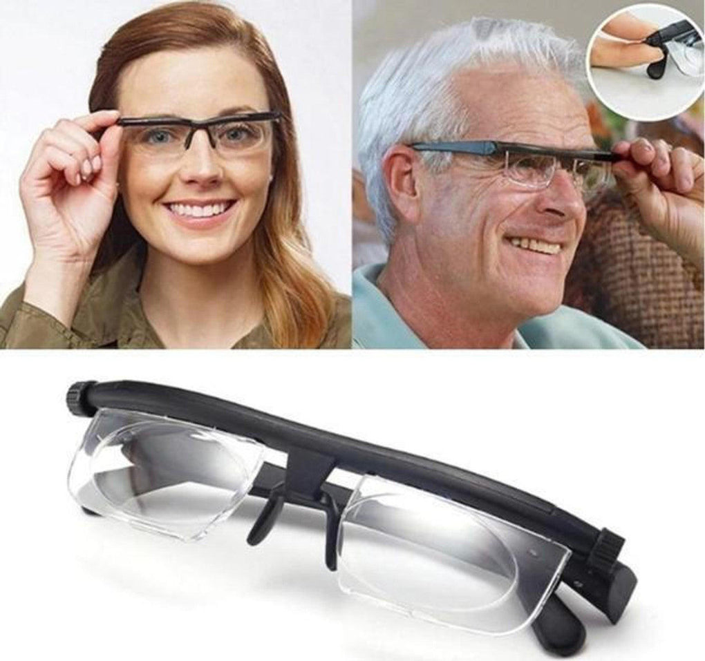 Adjustable unisex prescription eyewear with dual lenses for optimal vision correction & eye comfort. Everyday use.