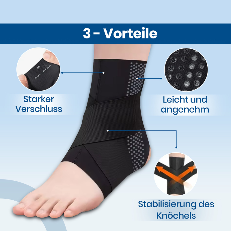 Beige unisex ankle stabilizer for football players. Offers sprain support & ankle protection during training.