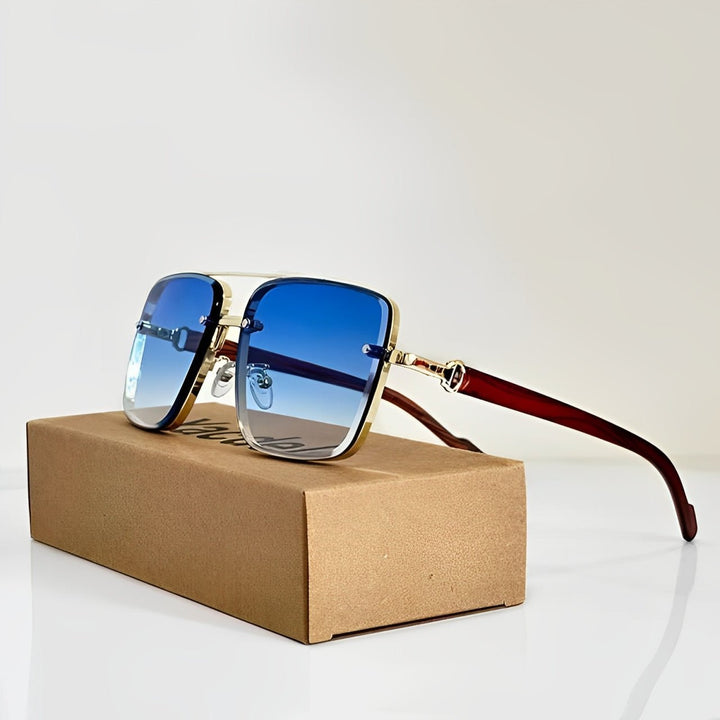 Versatile unisex aviator sunglasses, lightweight with UV400 protection & gradient lenses for all outdoor adventures.