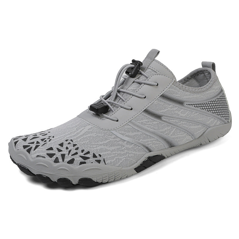 Lightweight minimalist barefoot shoes with a flexible sole and breathable upper for daily use.