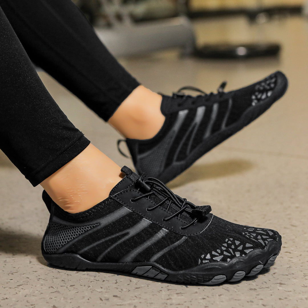 Breathable barefoot shoes for active lifestyles, ensuring comfort & natural foot spread.