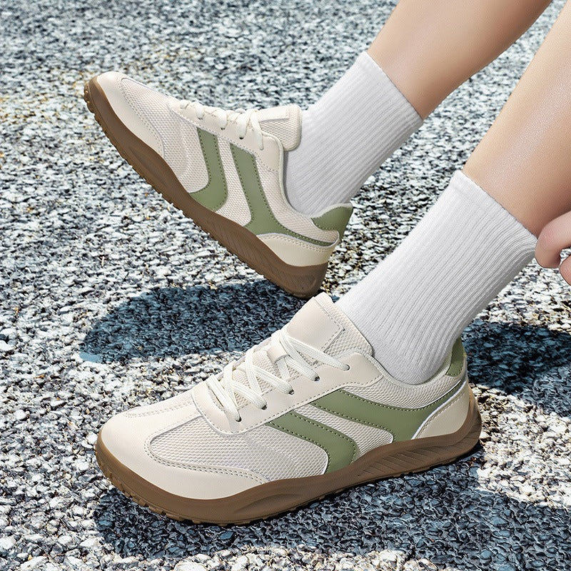 Unisex minimalist shoes, flexible sole, non-slip, providing barefoot feel for walks.