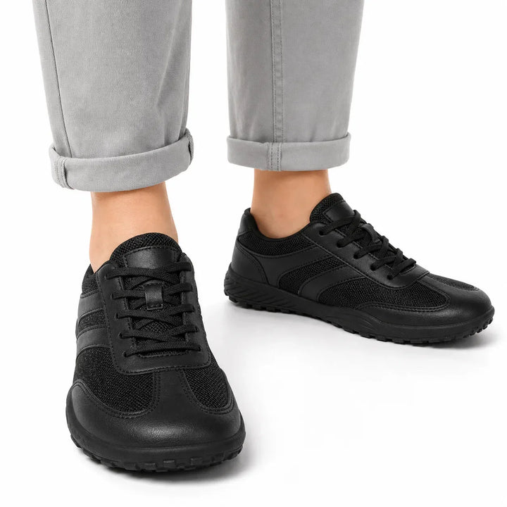 Barefoot wide toe box walking shoes, non-slip, flexible for everyday comfort.