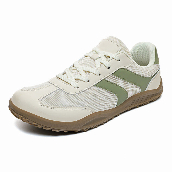 Everyday walking shoes, non-slip, wide toe box, promoting natural foot health.