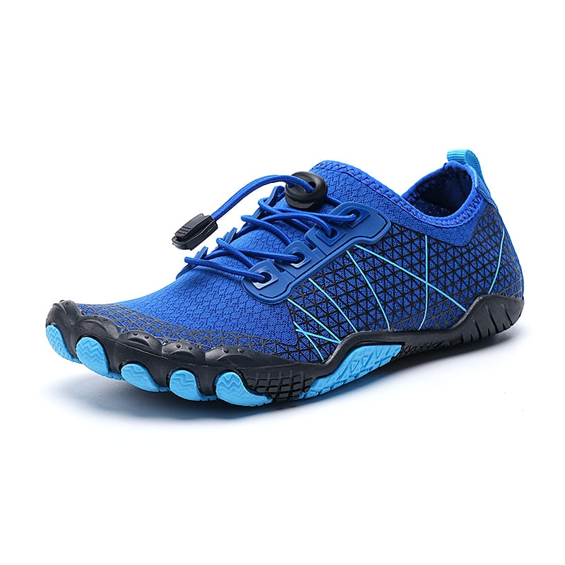 Outdoor footwear: unisex barefoot water shoes for kayaking, rafting & beach walking. Quick-drying.