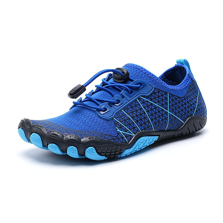 Outdoor footwear: unisex barefoot water shoes for kayaking, rafting & beach walking. Quick-drying.