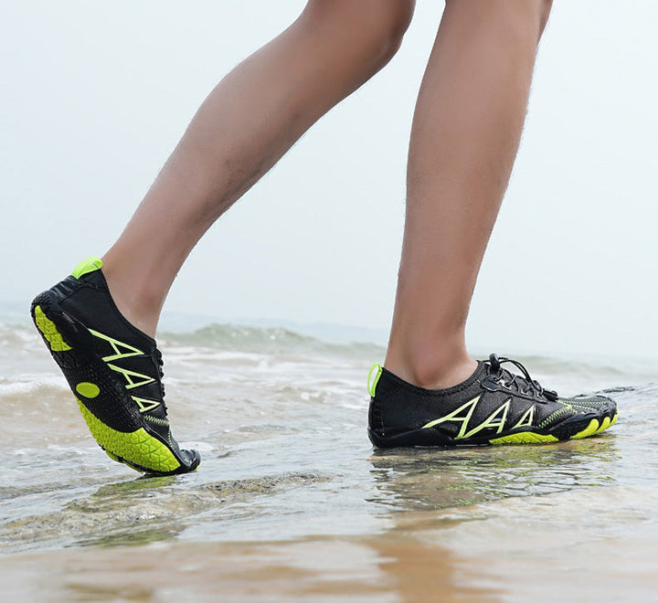 Agile quick-dry water shoes with a flexible sole, designed for ultimate freedom in water.