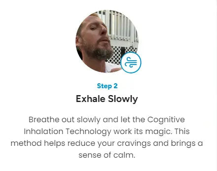 Discreet breathing pendant, an effective mindfulness tool for stress & quitting smoking.