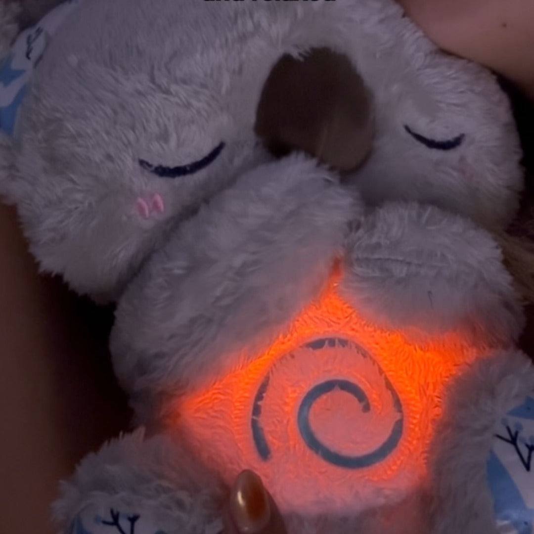 Unisex Koala breathing plush toy: a comforting relaxation aid, sleep aid, & stress/anxiety relief toy.