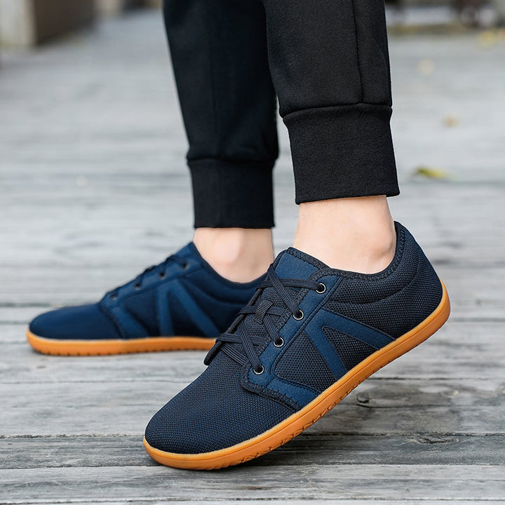 Wide toe box barefoot shoes, flexible sole for natural movement & unisex fit.