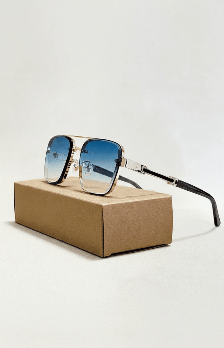 Versatile unisex aviator sunglasses, ideal for daily wear, featuring UV400 sun block.