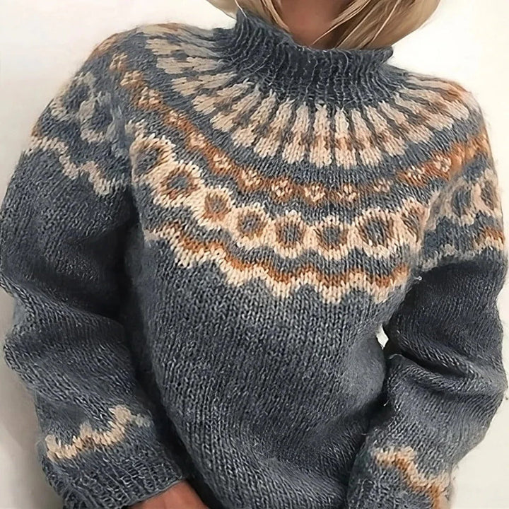 Stylish unisex long-sleeve turtleneck sweater, a classic and warm pullover jumper for ultimate winter coziness.