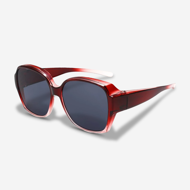 Accessory: Unisex clip-on shades that easily attach to prescription glasses for instant UV400 sun protection.