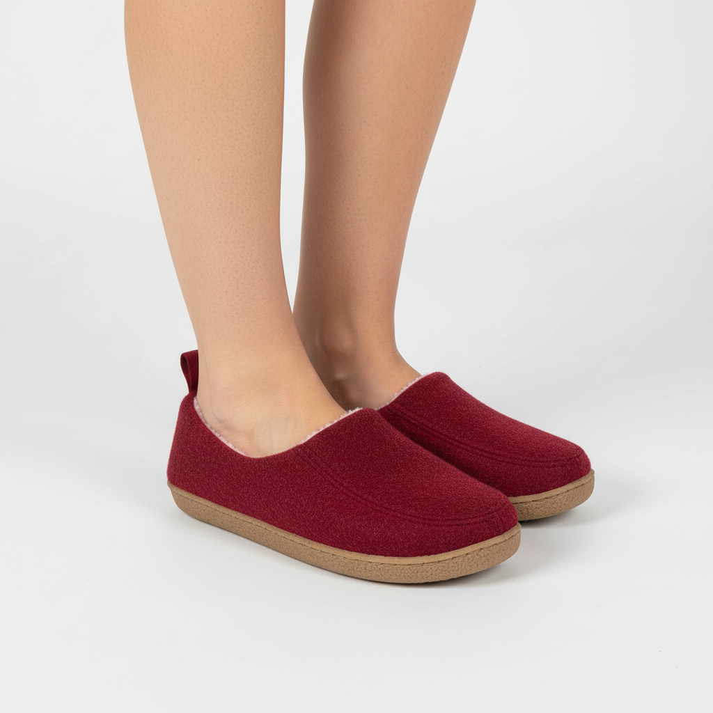 Stylish unisex Cloudwalk plush slippers for comfortable, warm indoor wear at home.