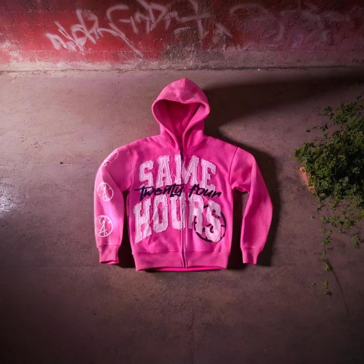 Comfortable cotton blend zip-up hoodie, a versatile unisex full zip sweatshirt for everyday casual and outerwear.