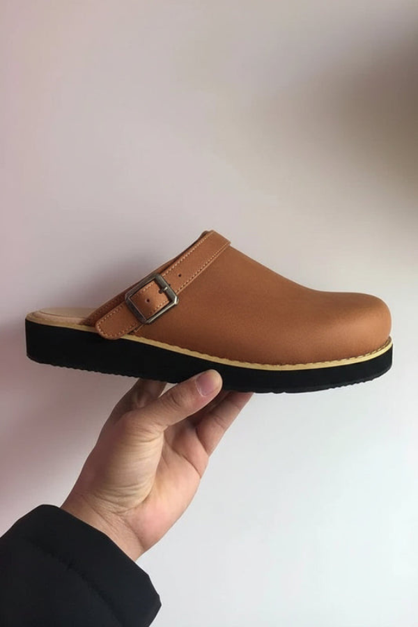 Comfortable slip-on footwear: grey clogs with cushioned footbed for all-day support and daily wear.