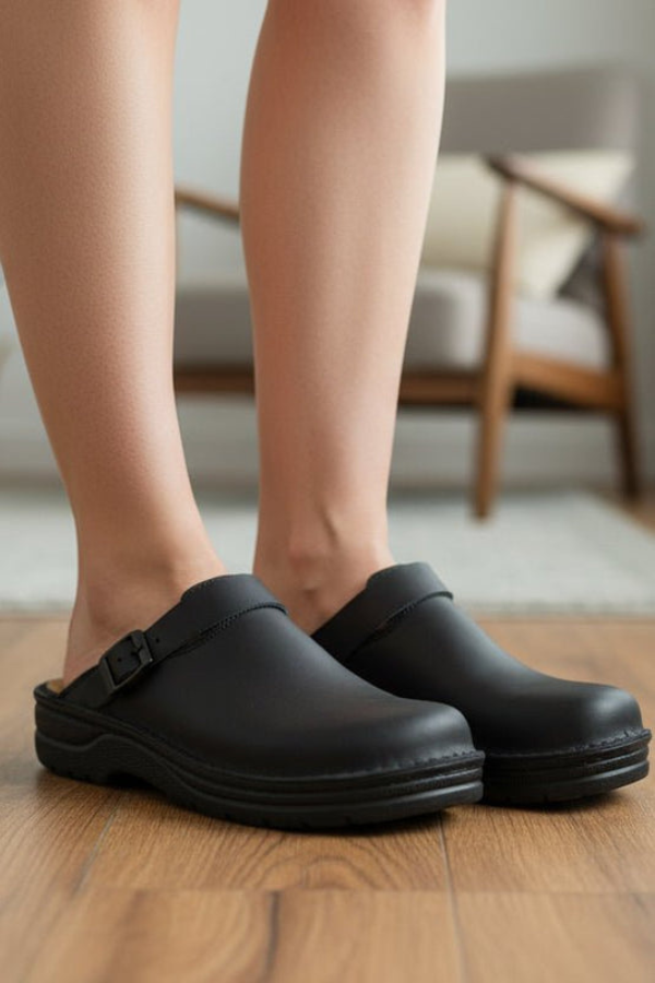 Pair of unisex clogs, emphasizing comfortable slip-on design for versatile daily use and support.