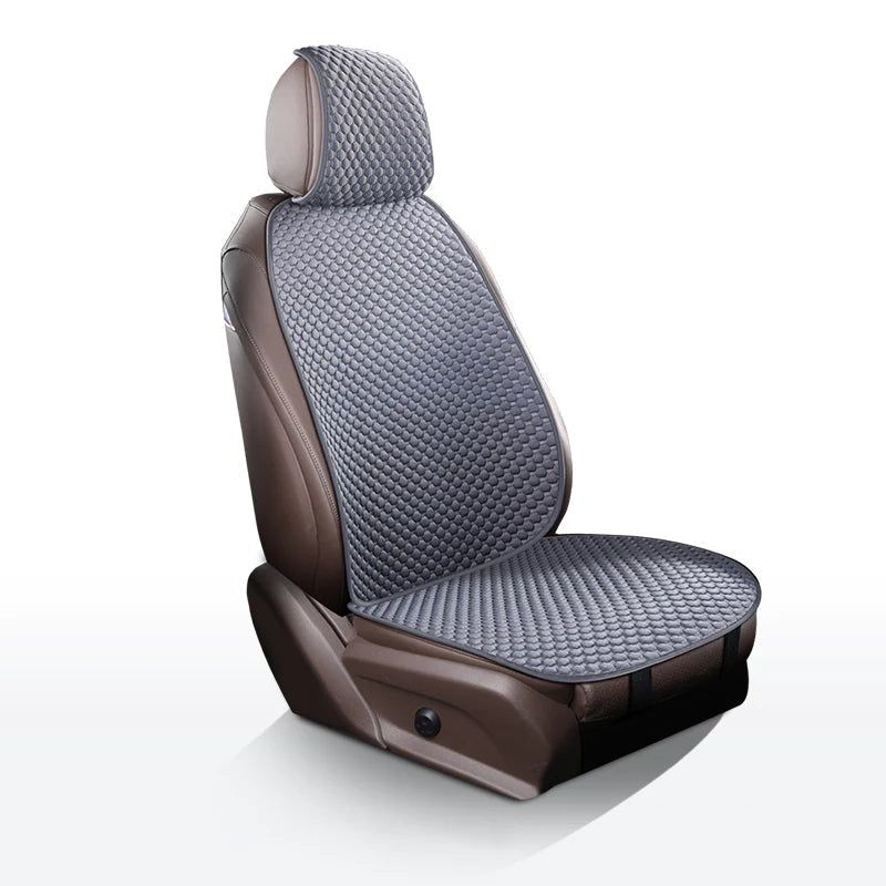Easy-clean cooling car seat protector for pets. Breathable universal fit auto accessory & vehicle interior protection.