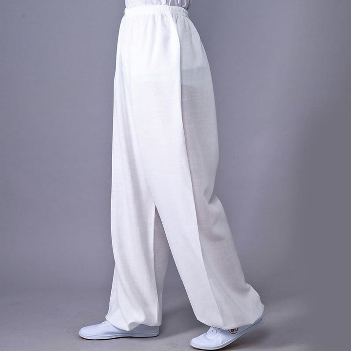 Unisex Cotton Linen Tai Chi & Yoga Pants for Summer Comfort - Lexians