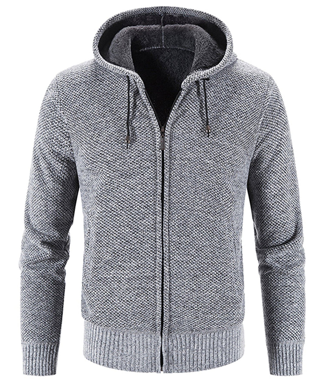 Stacked cozy fleece zip-up hoodies in various colors, emphasizing comfort & choice