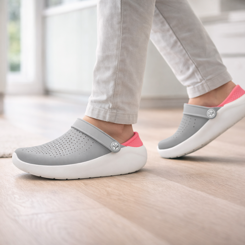 Unisex cushioned comfort walking sandals, highlighting flexibility and support for active wear.