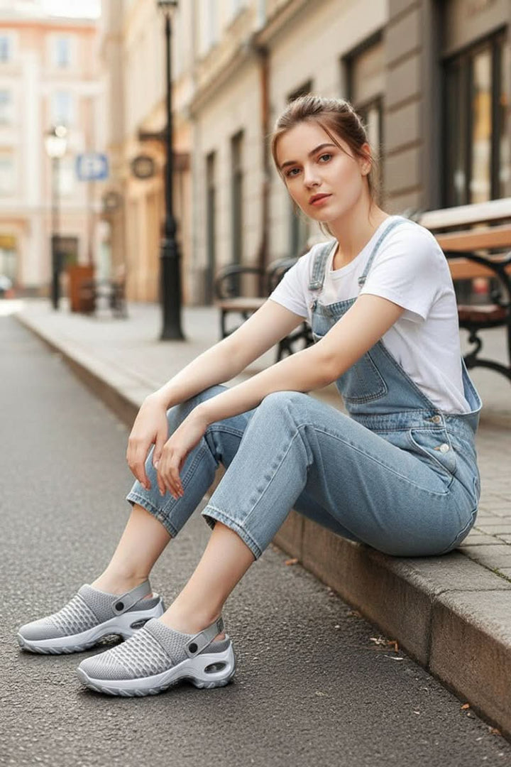 Comfortable unisex orthopedic walking shoes with wide fit, designed for diabetic foot pain relief.
