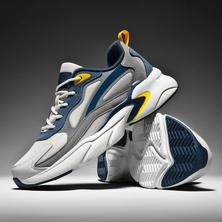 Unisex cushioned running shoes, perfect for athletic activities, walking, and comfort. Lightweight & breathable.