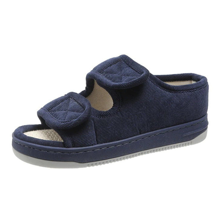 Supportive unisex sandals for sensitive feet, providing relief from foot pain & edema symptoms.