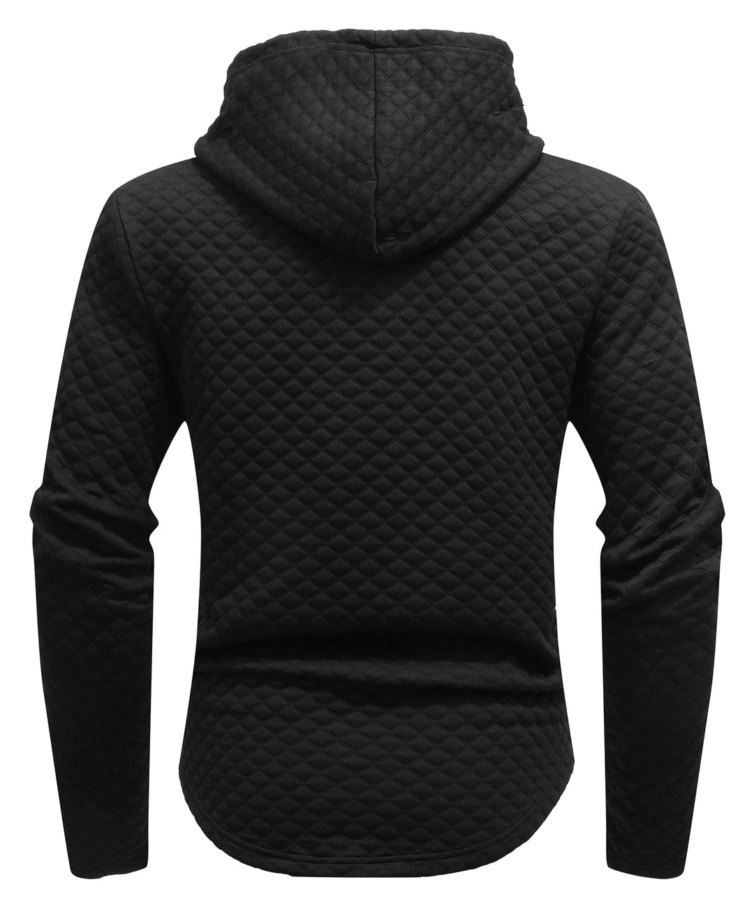 Womens hoodie in light beige, diamond quilted for extra comfort and modern style. QH001-BGE-S