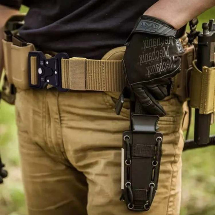 Rugged nylon tactical belt for men & women, built to last in outdoor and adventure conditions.