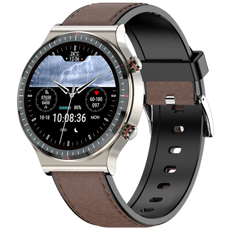 IP67 waterproof EKG Smart Watch used near water. Durable fitness & health monitor.