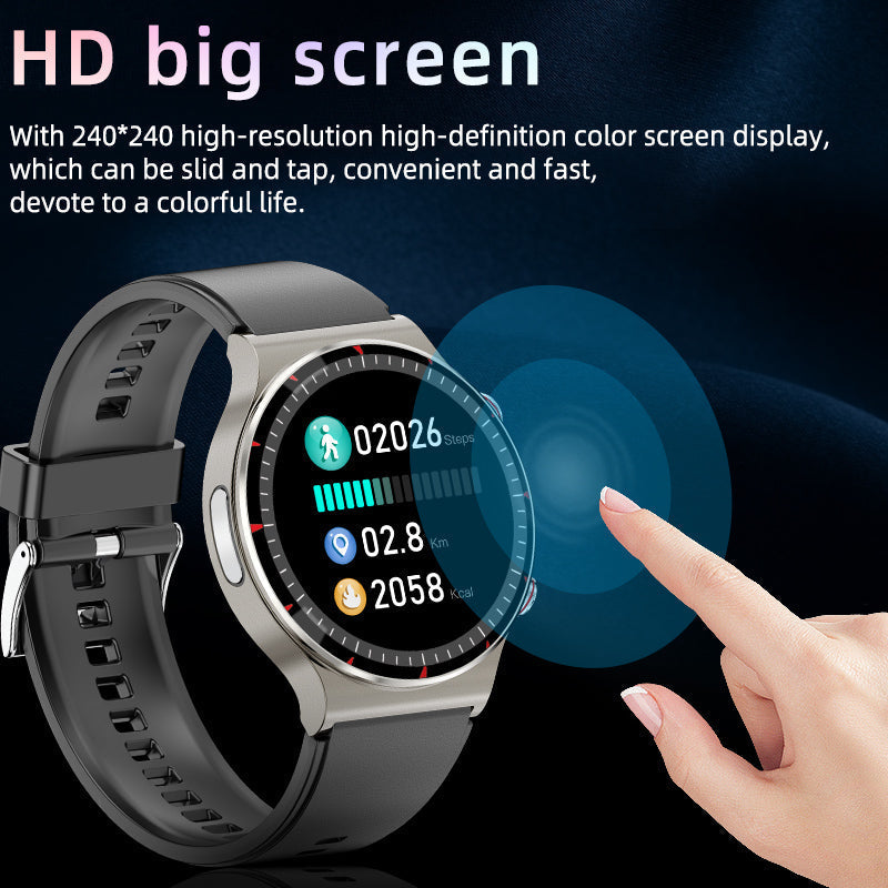 Elegant Unisex EKG Smart Watch, perfect for any wrist. Comprehensive health & fitness tracker.