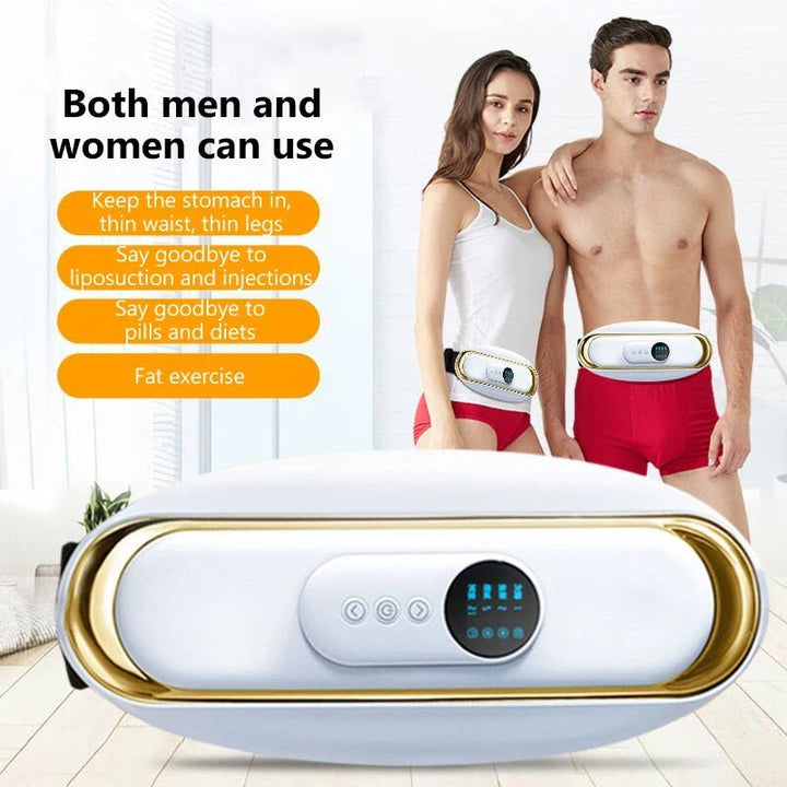 Electric waist massager & fat burner belt, aiding muscle toning, core strength & home fitness for a healthier body.