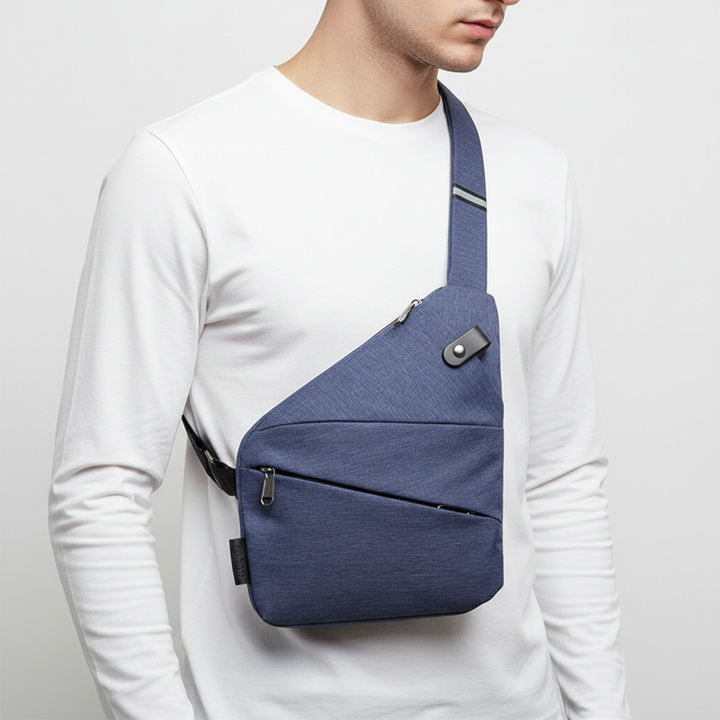 Durable nylon polyester ergonomic shoulder bag, perfect for daily use & anti-theft protection.