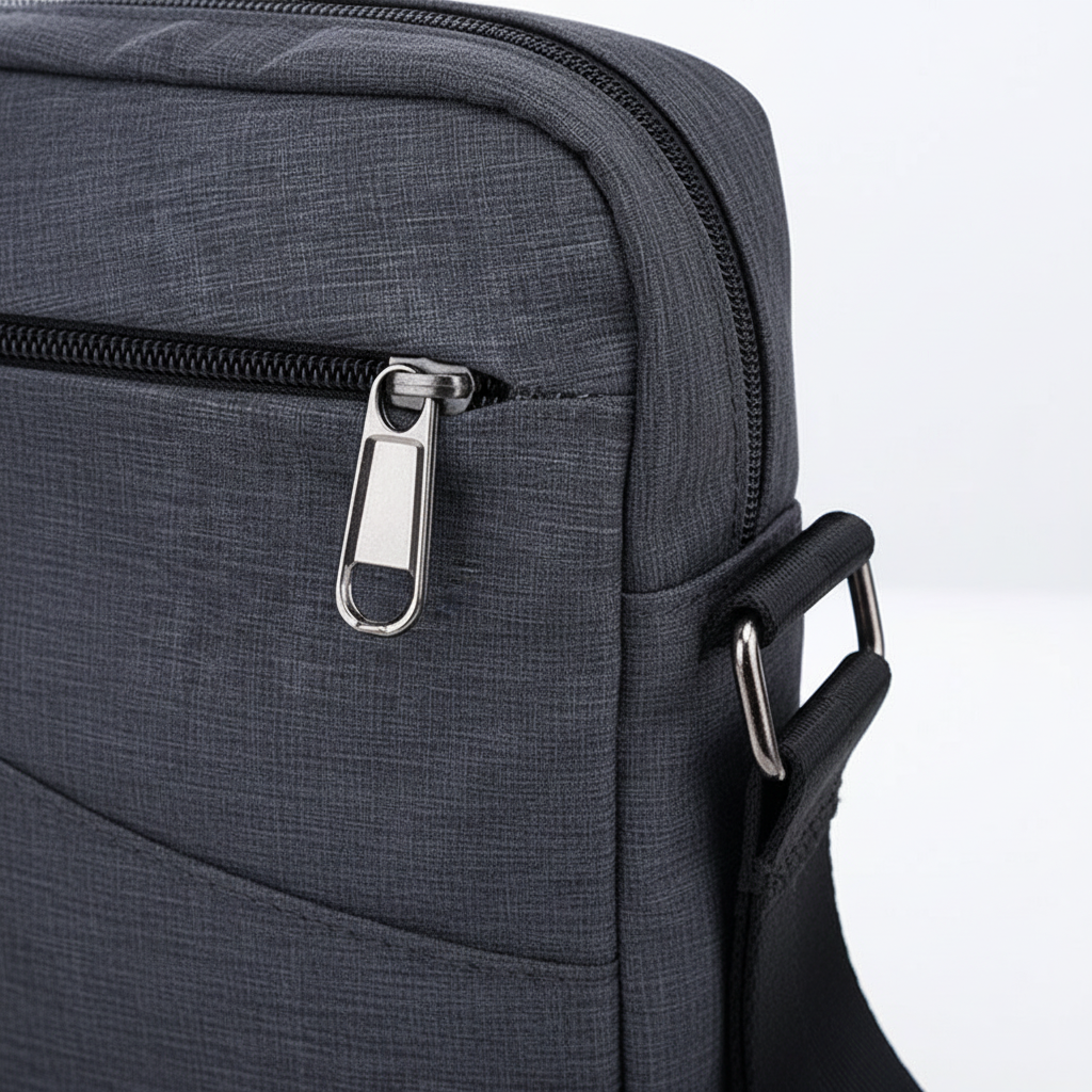 Travel security shoulder bag, ergonomic design for comfortable, hands-free carrying.