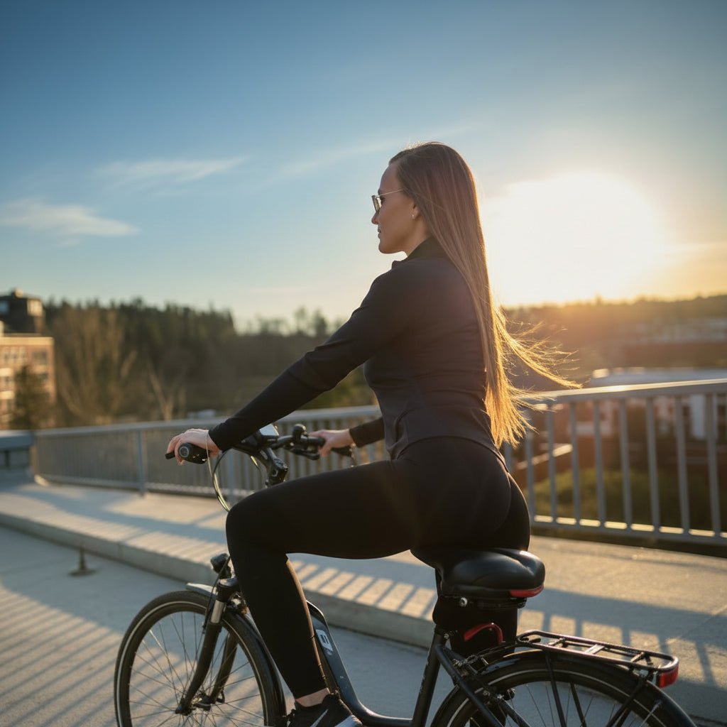 Comfortable ergonomic bike seat with suspension, ideal for daily commutes, mountain biking & touring. Unisex design.